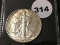 1942-D Walking Liberty Half, UNC
