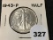 1943 Walking Liberty Half, AU