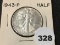 1943 Walking Liberty Half, BU