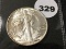 1943 Walking Liberty Half, UNC