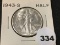 1943-S Walking Liberty Half, BU