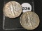 (2) 1943-S Walking Liberty Half Dollars