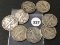 (8) 1943-S Walking Liberty Half  Dollars, Mixed Mints