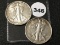 (2) 1944-S Walking Liberty Half, Dollars