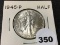 1945 Walking Liberty Half, BU