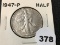 1947 Walking Liberty Half, AU