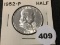 1952 Franklin Half, UNC