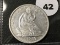 1857 Seated Half Dollar