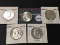 (5) 1955 Franklin Half, AU-UNC