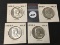 (3) 1958, 58-D Franklin Half, AU-UNC