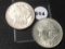 2 X $ 1921, 21-S Morgan Dollars