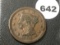 1855 Large Cent, Damaged