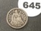 1849 Seated Half Dime