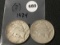 2 X $ 1924-S Peace Dollars