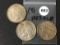 3 X $ 1927 P, D, S Peace Dollars