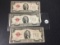 (2) 1928-D, 28 E (Red) $2 Legal Tender, Circulated