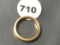 18k Gold Mens Wedding Band 3.39 Grams