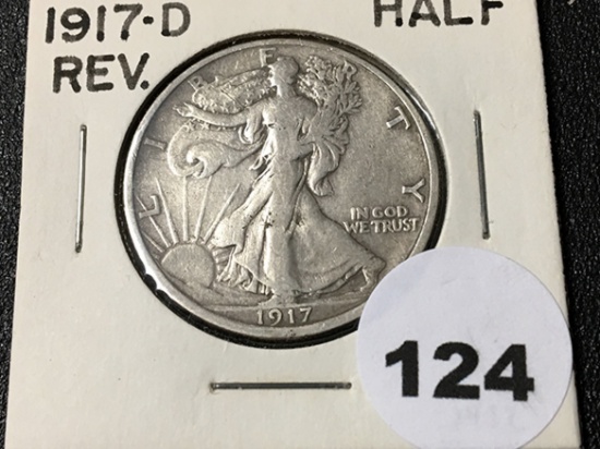 1917-D OBV Waling Liberty Half