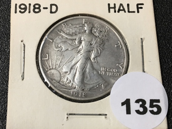 1918-D Walking Liberty Half
