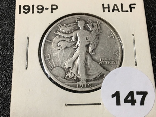 1919 Walking Liberty Half