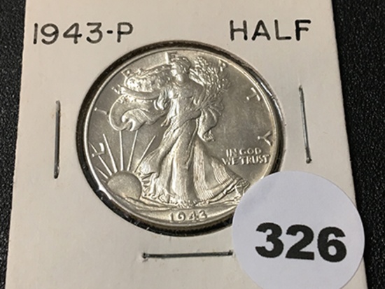 1943 Walking Liberty Half, AU