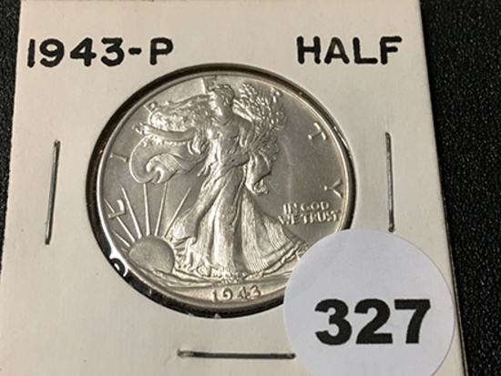 1943 Walking Liberty Half, AU