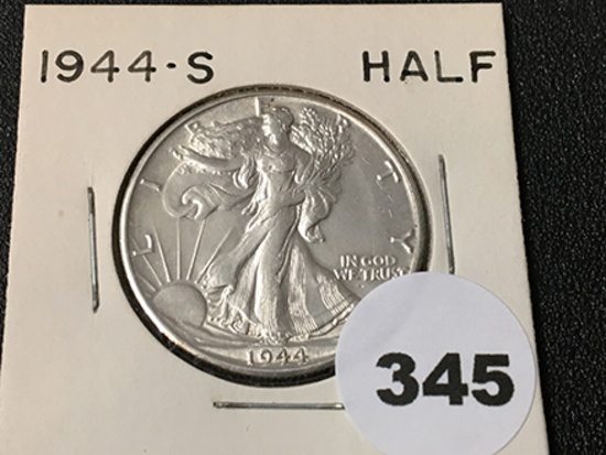 1944-S Walking Liberty Half, UNC