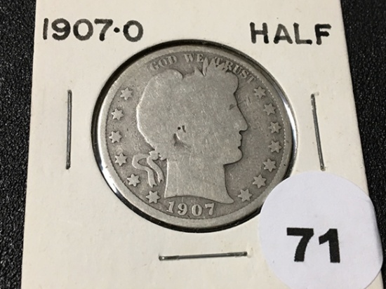 1907-O Barber Half