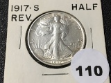 1917-S REV Walking Liberty Half