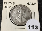 1917-S OBV Walking Liberty Half