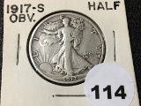 1917-S OBV Walking Liberty Half