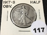 1917-S OBV Walking Liberty Half