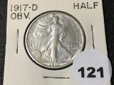 1917-D OBV Waling Liberty Half