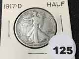 1917-D REV Walking Liberty Half