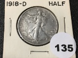 1918-D Walking Liberty Half
