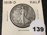 1918-D Walking Liberty Half