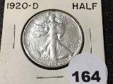 1920-D Walking Liberty Half