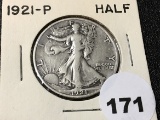 1921 Walking Liberty Half