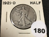 1921-D Walking Liberty Half