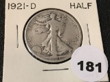 1921-D Walking Liberty Half