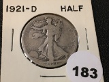1921-D Walking Liberty Half