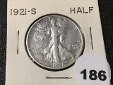1921-S Walking Liberty Half