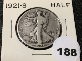 1921-S Walking Liberty Half