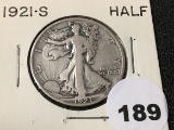 1921-S Walking Liberty Half