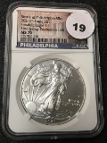 2021-P $1 Silver Eagle NGC MS70 Emergency Production Heraldic Eagle T-1