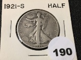 1921-S Walking Liberty Half