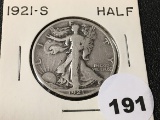 1921-S Walking Liberty Half