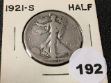 1921-S Walking Liberty Half