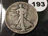 1921-S Walking Liberty Half