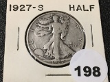 1927-S Walking Liberty Half